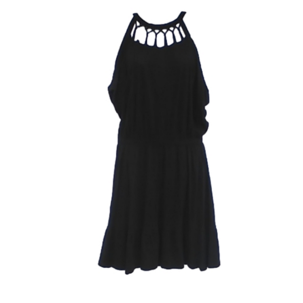 NWT BCBGeneration Black Sleeveless Light Weight Knee Length Dress Size Small